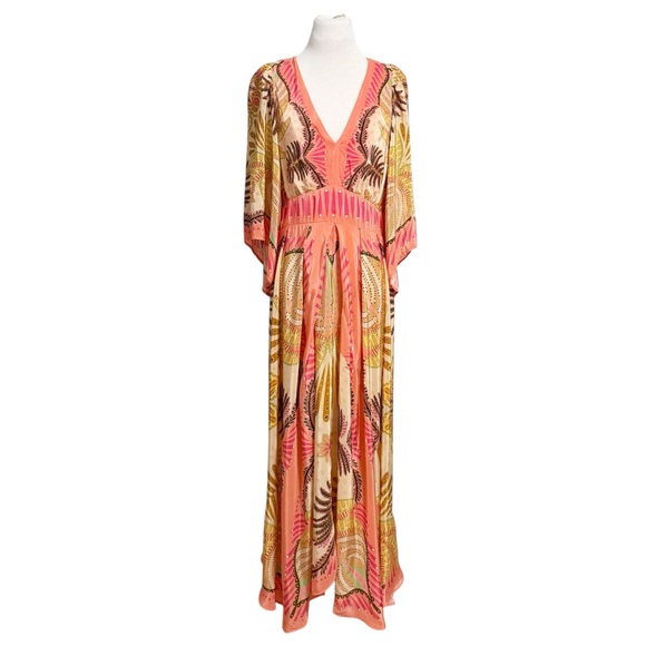 FARM Rio Sand Palms Scarf Maxi Dress Medium - Picture 6 of 16